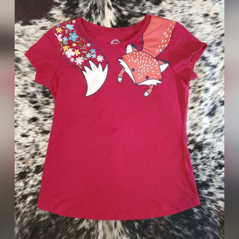 Girls' Fox Graphic Short Sleeve Top